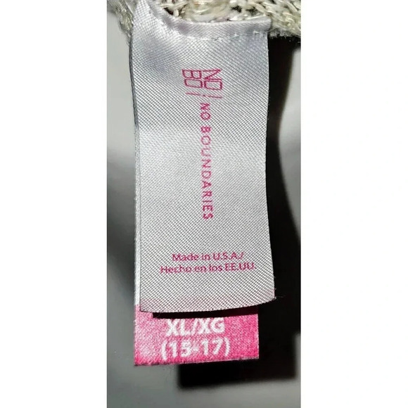 Women’s Fringe Knit Open Front Draping Cover Up - NO BOUNDARIES Sz XL (15-17) - Picture 8 of 14